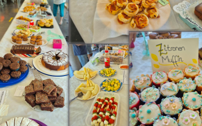 Buntes Buffet beim Sommerfest